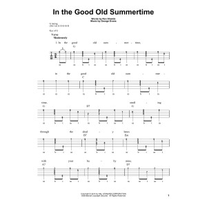 In The Good Old Summertime